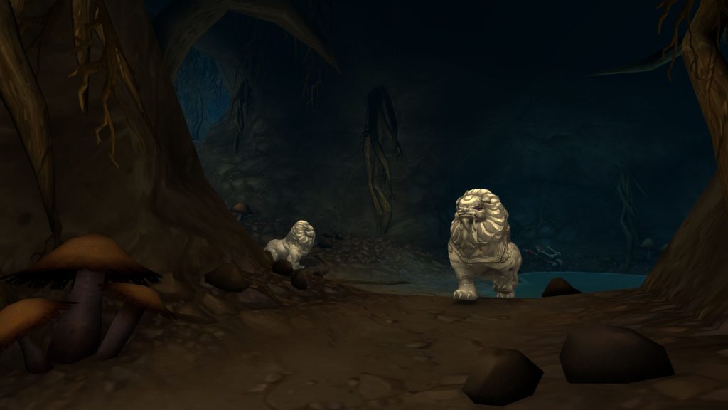 Stone Guardians inside the Azsuna caves