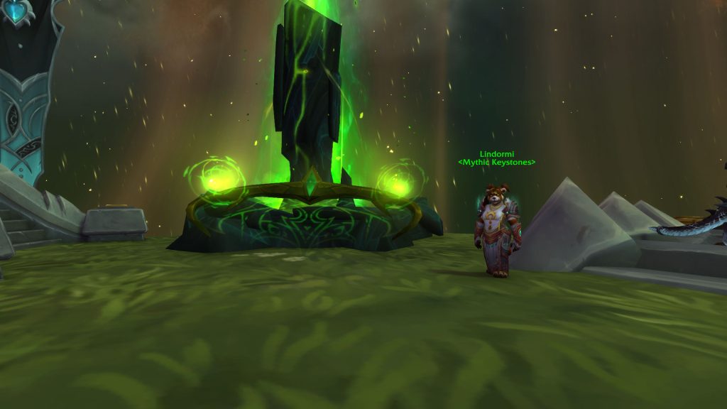 Lindormi handing out Timeworn Keystones at the Infinite Bazaar