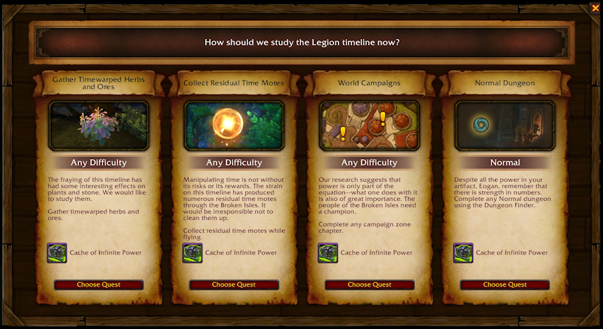 Timerunners confronting Suramar guards during the Resisting Arrest quest in Legion Remix