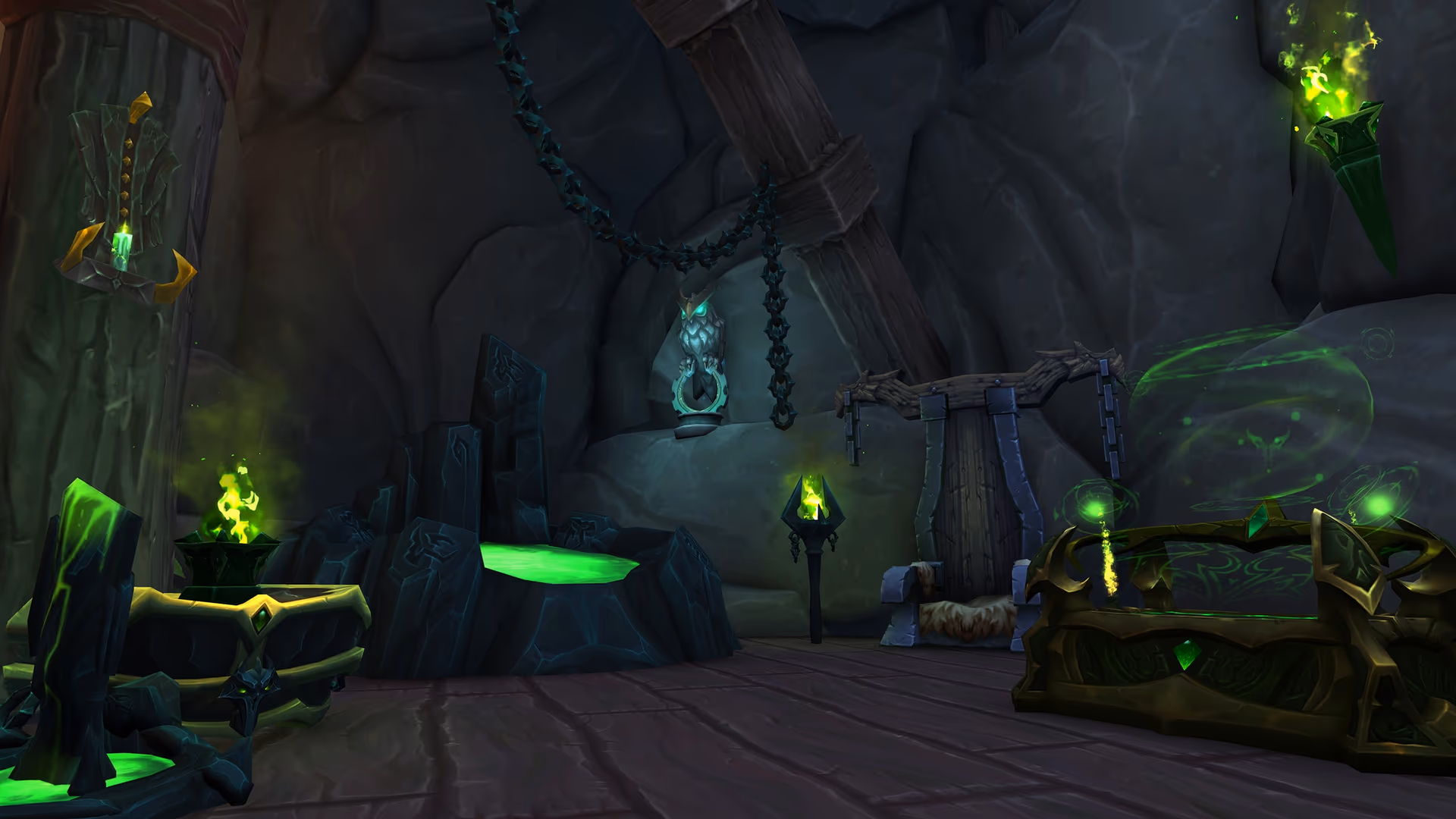 Legion-themed housing decor display